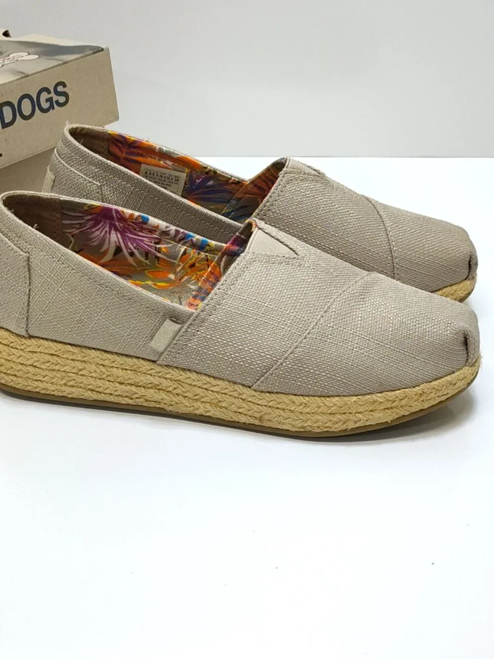 BOBS Highlights High Jinx Platform Espadrille Slip On Shoes SN 34101 WMNS 8.5